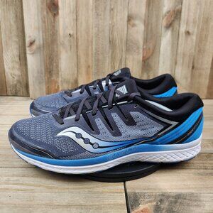 Men's Saucony Guide Iso 2 Size 14 Gray Athletic Running Shoes